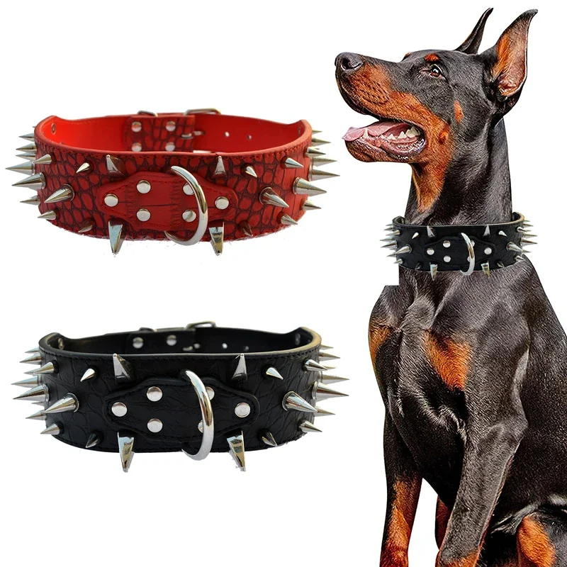 Pes Cat Collar Opriped Hrotded Pet Hazere pre malé stredné psov Bulldog nastaviteľný anti-uhry