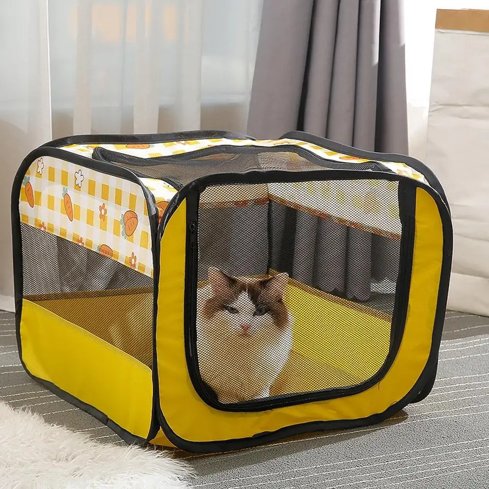 Pes Cat Playpen Pet Supplies Sveted Flowable Pet Crate Carrier House Pet Hral stan na cestovanie vonkajšie vnútorné mačiatko