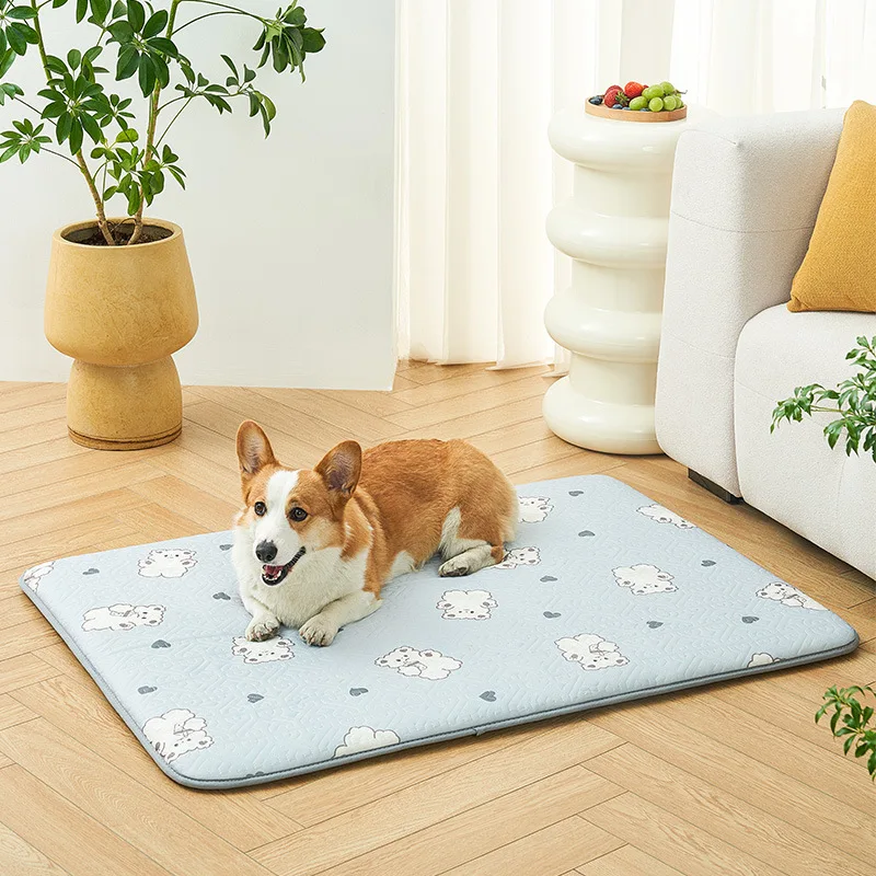 Pes Mat Summer Cool Feeling Postele Stredne a veľké psy spiace podlahové podlaha veľké vesmírne hniezdo Štyri sezóny Univerzálne petsupplies