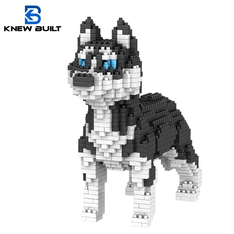 Pes Model Mini Build Block Hračky Set Party Darčeky pre deti chlapcov pre dospelých pre začiatočníkov