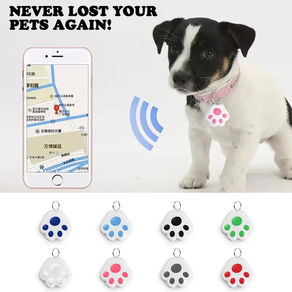 Pes Paw Mini GPS Tracker Cat Dogs Deti staršie anti -stratené zariadenie Inteligentné sledovanie lokalizátora Pet Collar príslušenstvo Dodávky