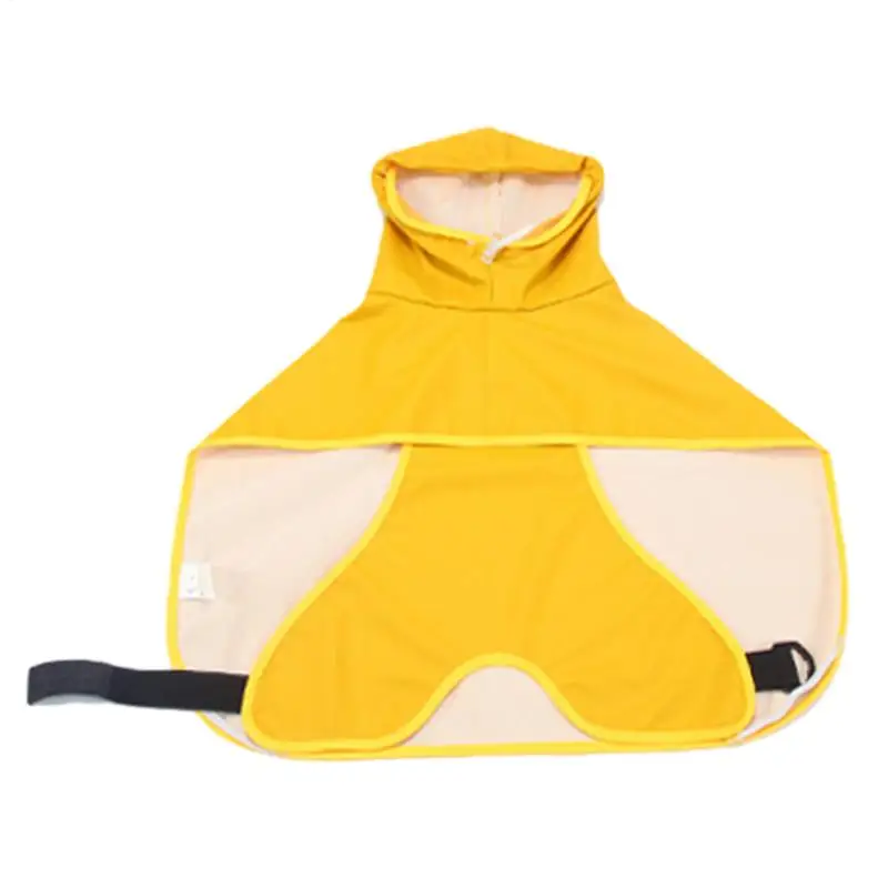 Pes Rain Poncho Pu Yellow Dog Poncho s brušným bruškom odolným psom bunda psie psie oblečenie pre šteniatko