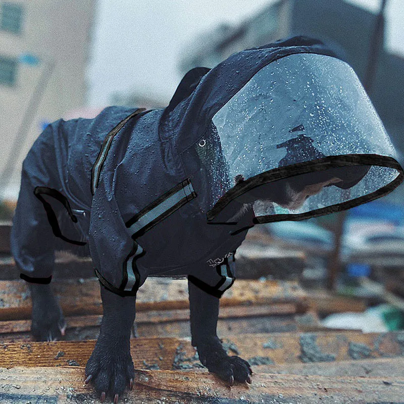 Pes Rainscoat Summer Thin Trhsuit Ražínka pre psov Pet Pet Cloak Small Stredný psie plyšová vodotesná bunda