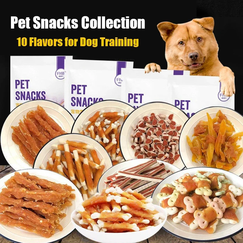 Pes Snacks 110g Bruxizmus cookies mliečne tyčinky Kuracie prsia Hovädzie prúžky Tréningové stimuly
