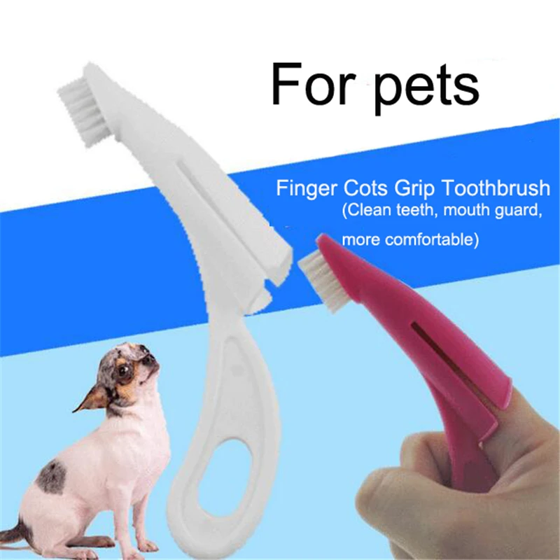 Pes Super Soft Pet Finger zubné zuby zubov zuby zuby Zlý dych netoxický Plasitc zubný kefka Nástroj