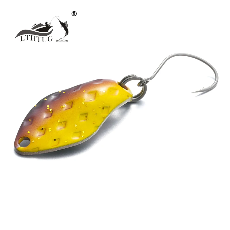 PESCA Manažment Rybárska Mini lyžička 1,8 g 24 mm farebná lyžica návnady Mosadzný kovový rybolovný rybolov pre pstruhy losos losos