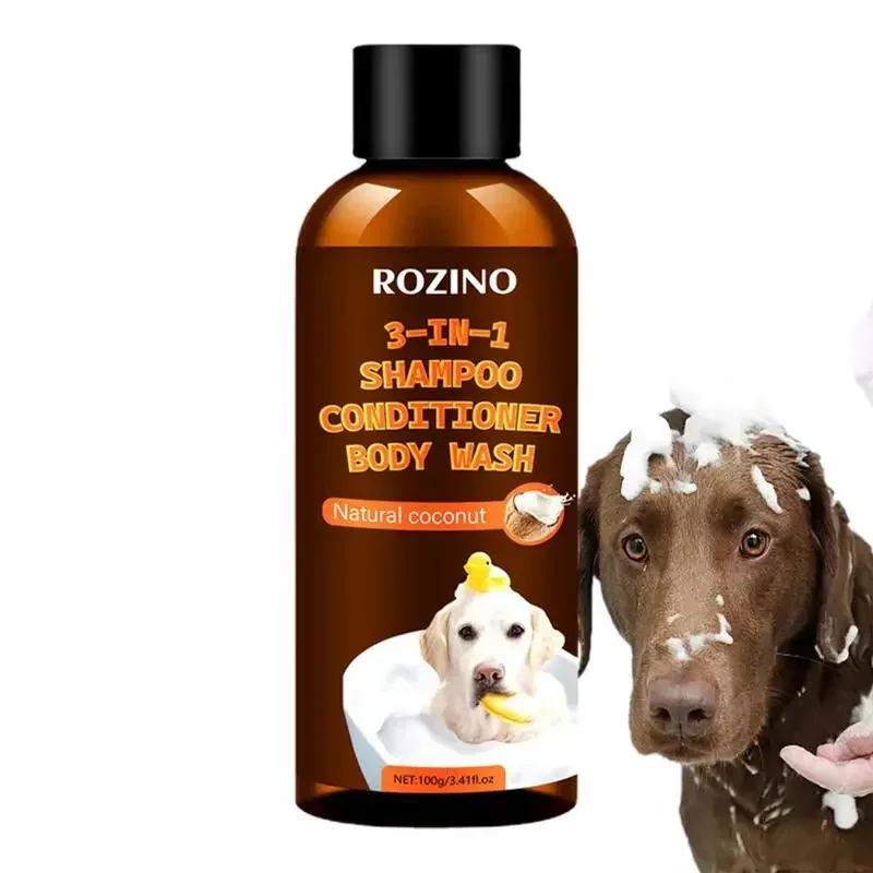 Pesné umývanie kokosového šampónu 3-v-1 a kondicionérové ​​rastlinné organické slzné zvlhčovače Šampón a kondicionérový koberec