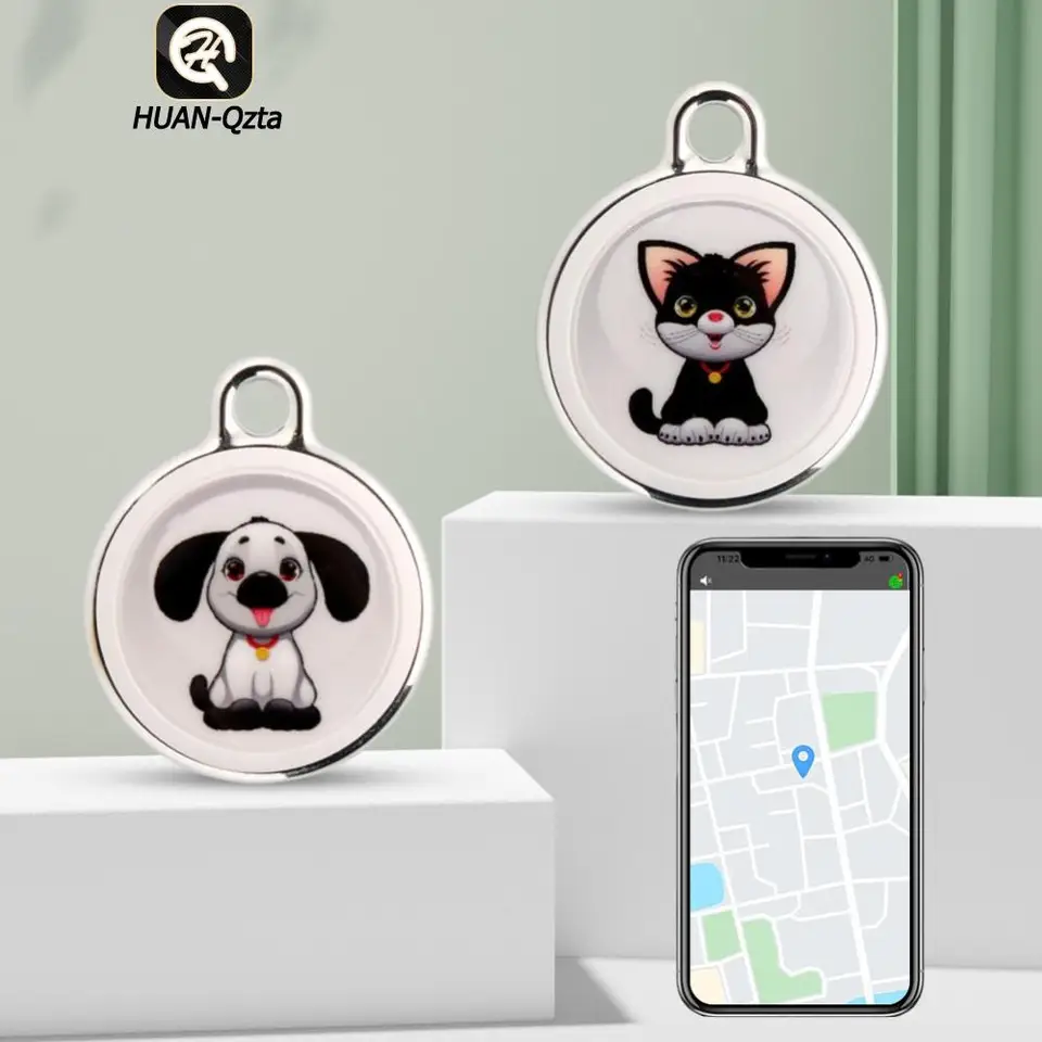 Pet anti-lost GPS tracker Bluetooth kompatibilný inteligentný lokalizačný GPS sledovanie zariadenia pre psov mačky Detské domáce zvieratá Keychain peňaženka batožina
