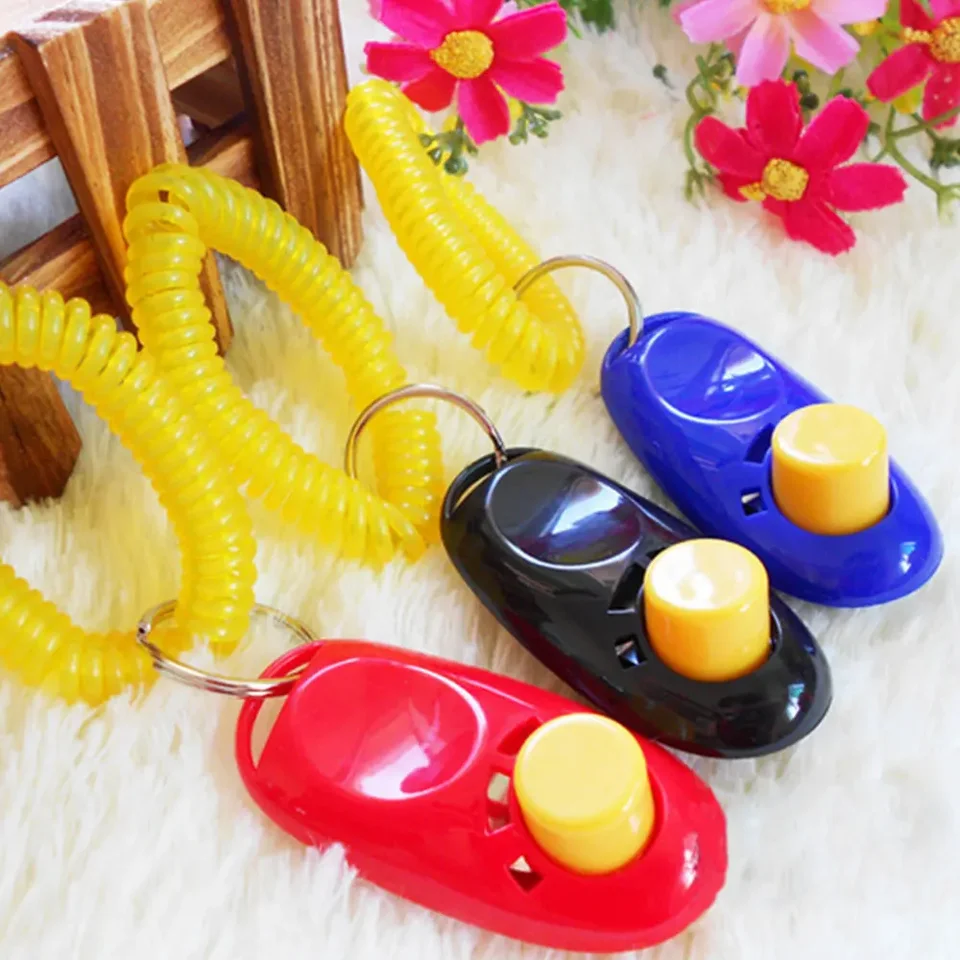 Pet Cat Dog Training Clicker Plastické nové psov