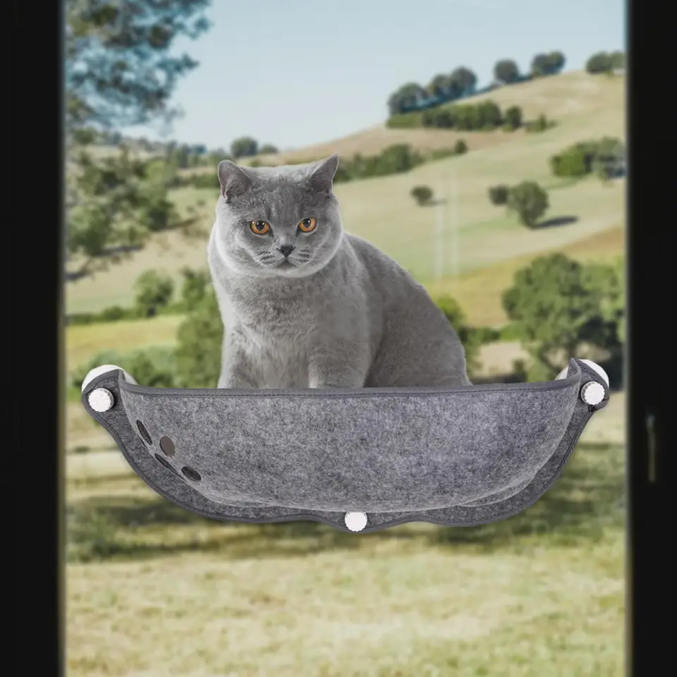 Pet Cat Hammock okno namontované autá s posteľou sacie šálka Pet odpočinok sedadlo posteľ