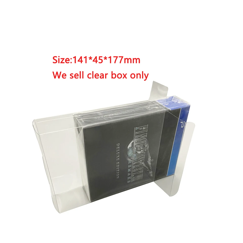 Pet Clear Box pre PS4 Final Fantasy 7 FF7 Deluxe Edition Iron Box Limited Edition Transparent Collection Box