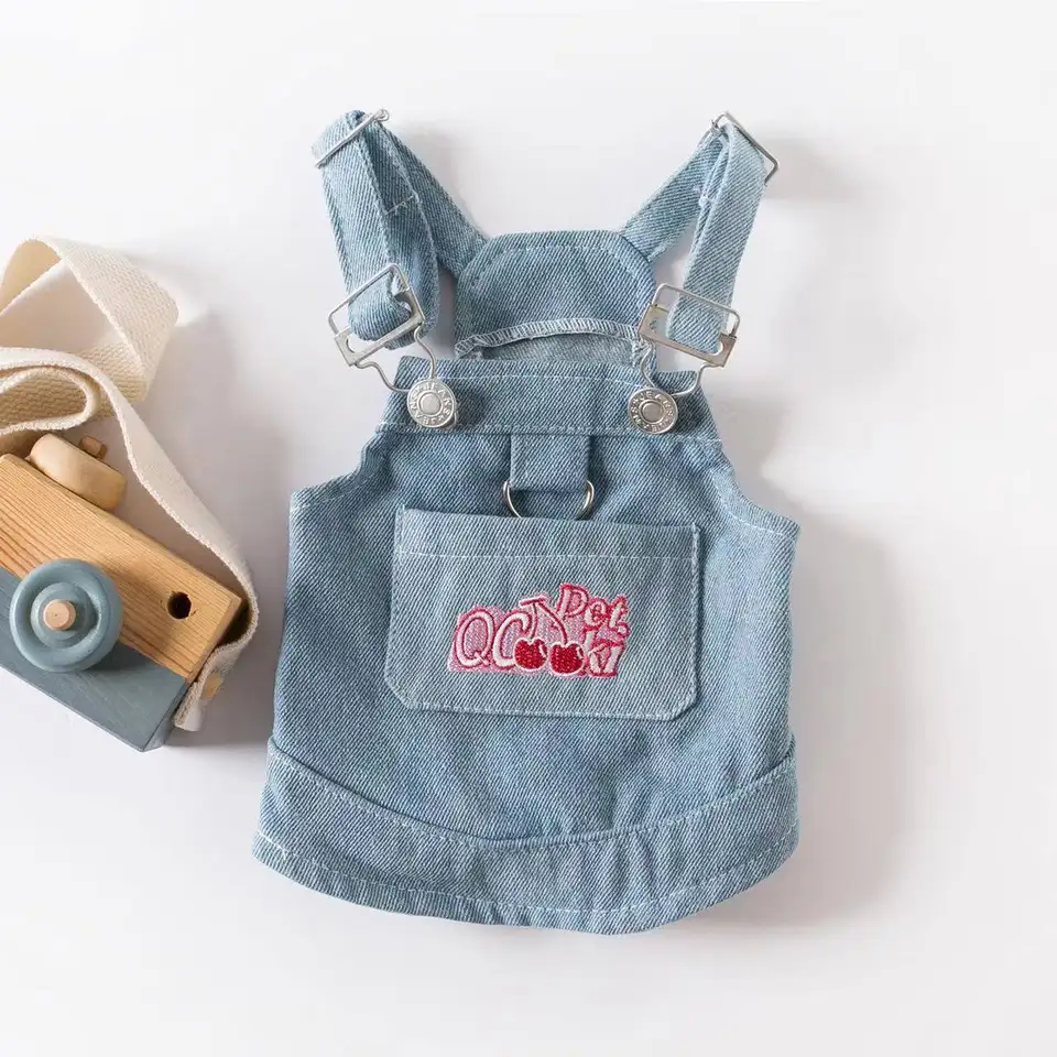 Pet denim popruh sukňu psie oblečenie jar/leto nový džínsový remienok sukňa sukňový medvede pre psie mačky oblečenie pre malé psy pre malé psy