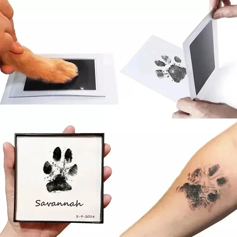 Pet Dog Footprint Handprint Pad Bezpečné netoxické tlačiarenské podložky Pet stopa detská labka tlačená podložka stopa podložka bez atramentu bez atramentu