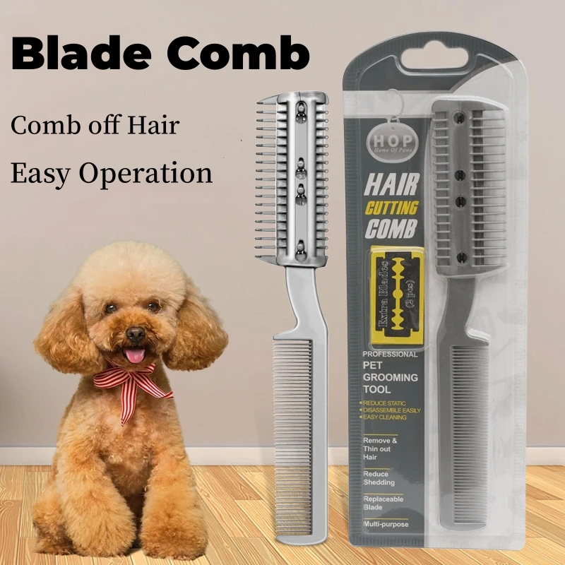 Pet Dog Hair Trimmer Creza rezanie s 2 čepeľami, ktoré upravujú holiaci strojček na striedanie psa Cat Cat Dog Cat Cat Remover