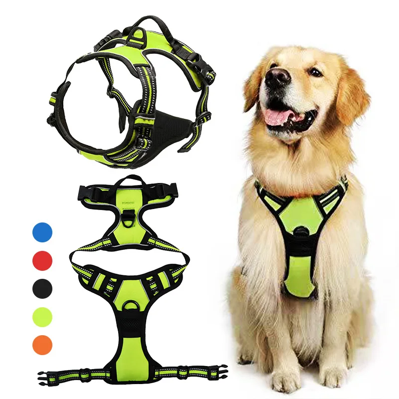 Pet Dog Postry reflexné nastaviteľné priedušné vesta hrudník pre malé stredne veľké psy