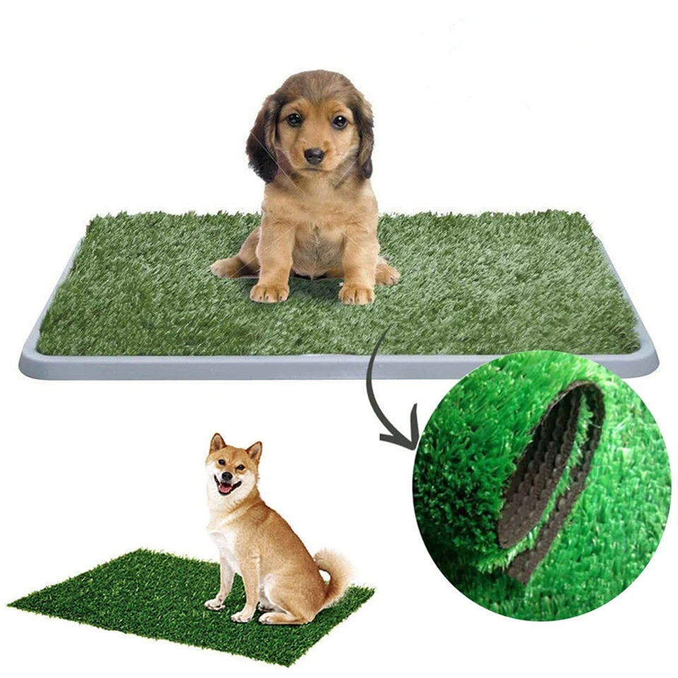 Pet Dog Puppy Cat Artificial Grass Toalet Mat Indoor notty Trainer Grass Turf Pad Domáca záhrada Pet Supplies Doplnky psov doplnky