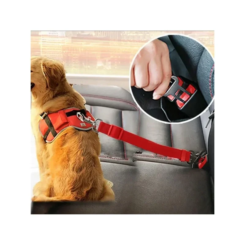 Pet Dog Safety Lope, Tracked Belt s domácimi zvieratami, lak nastaviteľné PET, auto používané domáce zvieratá, čierna, červená, modrá, p