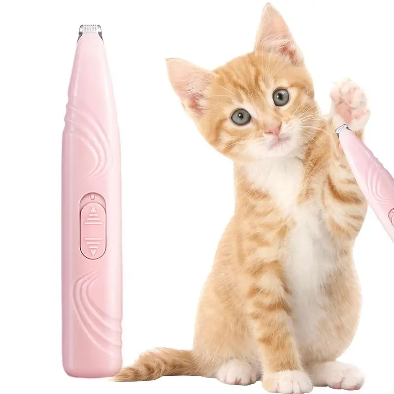 Pet Electric Groomer Trimmer s LED žiarovkou mačiek Pet Cats Dogs Fee Foot Ear Hip Hair labka holiaceho stroja USB USB