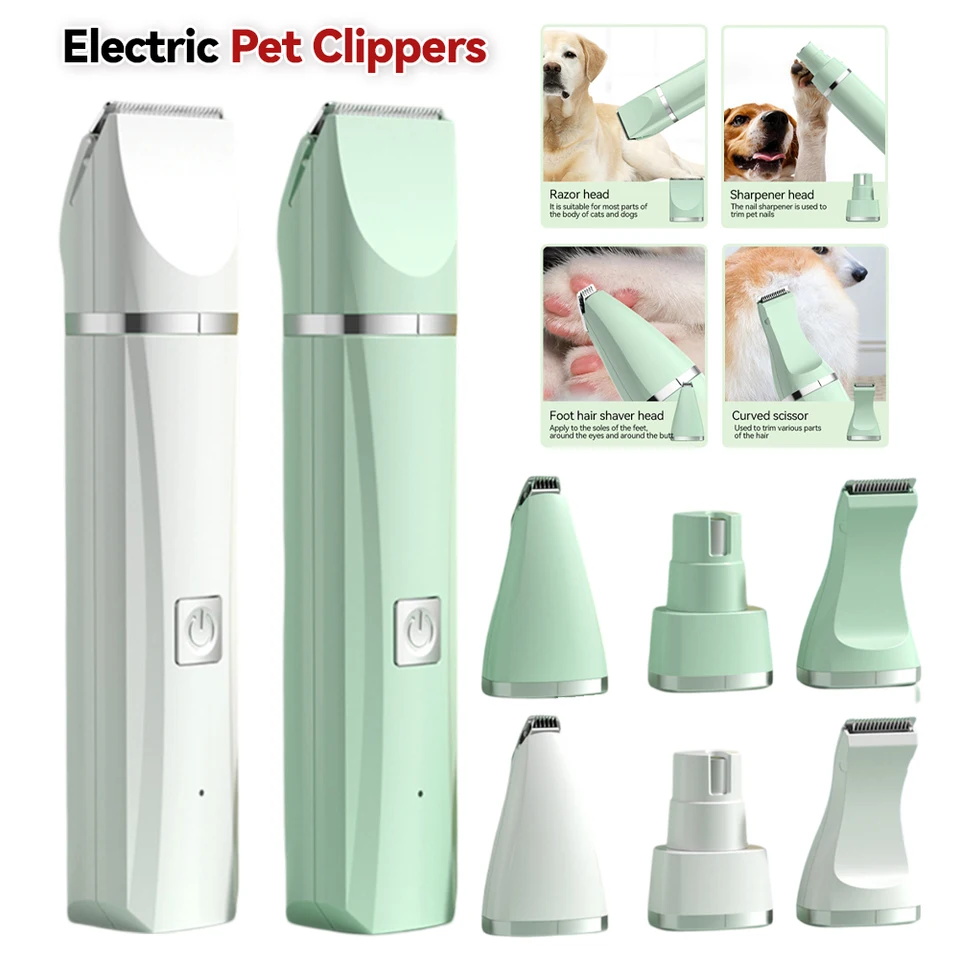 PET Electric Push Clippers Foot Hair Trimmer Profesionálna starostlivosť Dodávky Dog Cat Claw Pedikúre artefakt nabíjateľný holiaci strojček