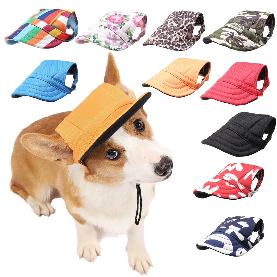 Pet Hat Dog Hat Baseball Hat Summer Canvas Pes Cap Iba pre malé domáceho maznáčika vonkajšie doplnky vonkajšie turistické športy