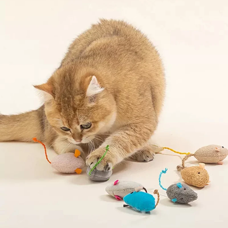Pet hračky myši mačky catnip hračky interaktívne zábavné plyšové myš mačka hračky pre mačiatko