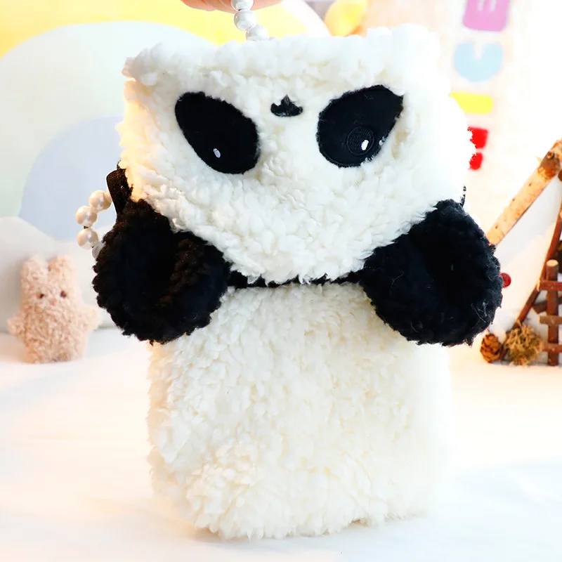 Pet jahňacie zamat Panda Coat Pes s kapucňou oblečenie jesenná zima hrubá mačka princezná panda detský kabát