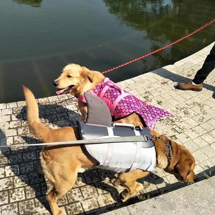 Pet Life Avok Shark Mermaid Plavecká psie psie psie psov bezpečnostný oblek Dog Letné oblečenie cezhraničný elektronický obchod Boom