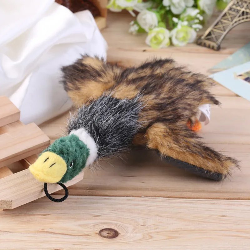 Pet Mallard Duck Dog Hračka pre agresívne chewers psov pupov pleskáva husa husa hračky Hračky Soft Dog Chew Hray s pqueakerom