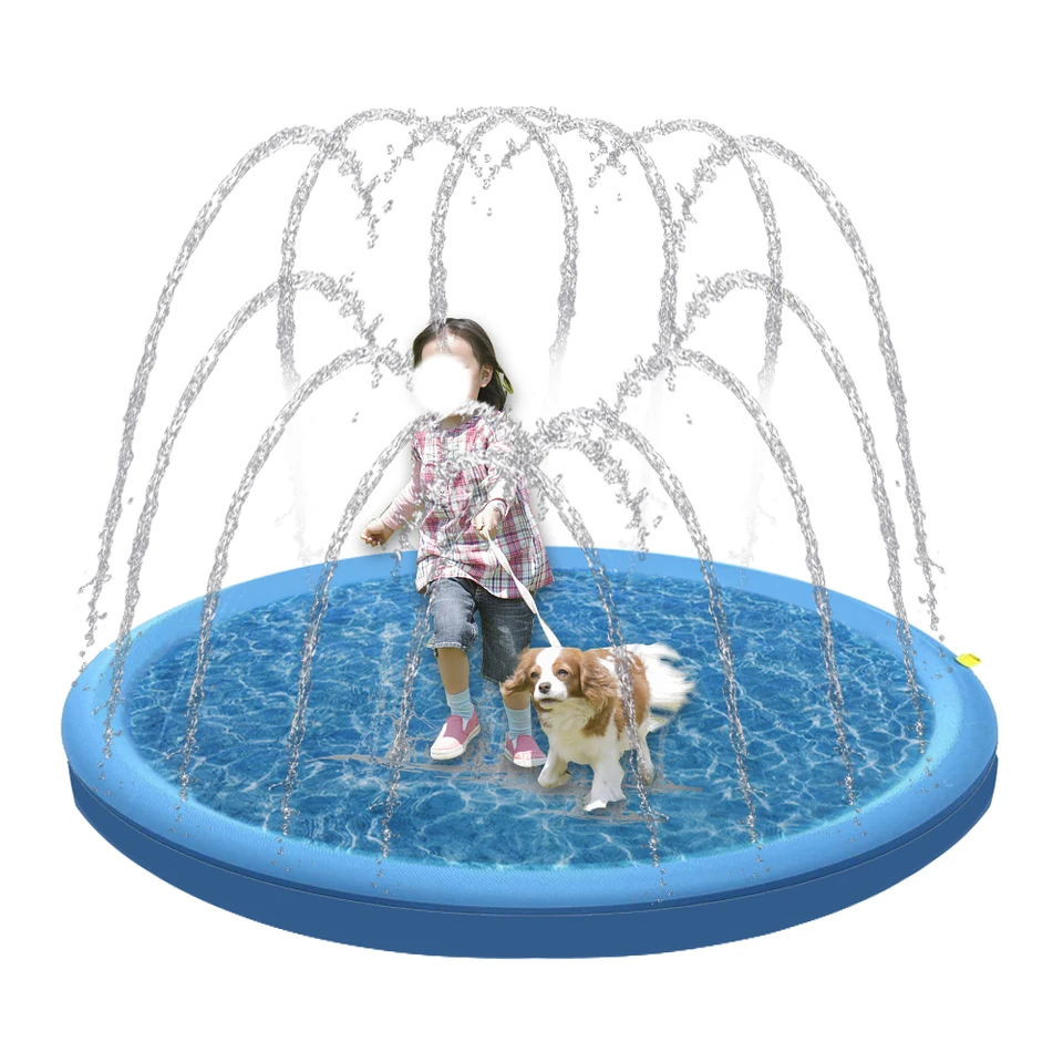 Pet postrekovač podložka Hra chladiaca podložka pre psa Summer Cool Cool nafukovacia vodná sprejová podložka podložka Pet psie psie hračky plavecký bazén vonkajší