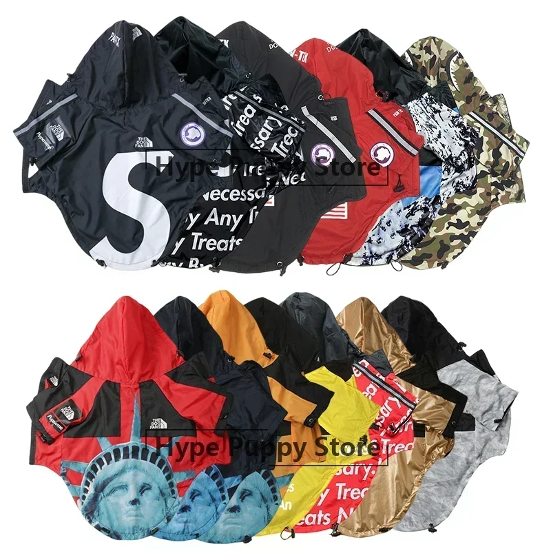 Pet pre psie oblečenie pre malé stredne veľké psy Pet Pet Puppy Clothing pre francúzske buldogové mikiny veterné pláštenky Raincoat Veľké psy S-5XL