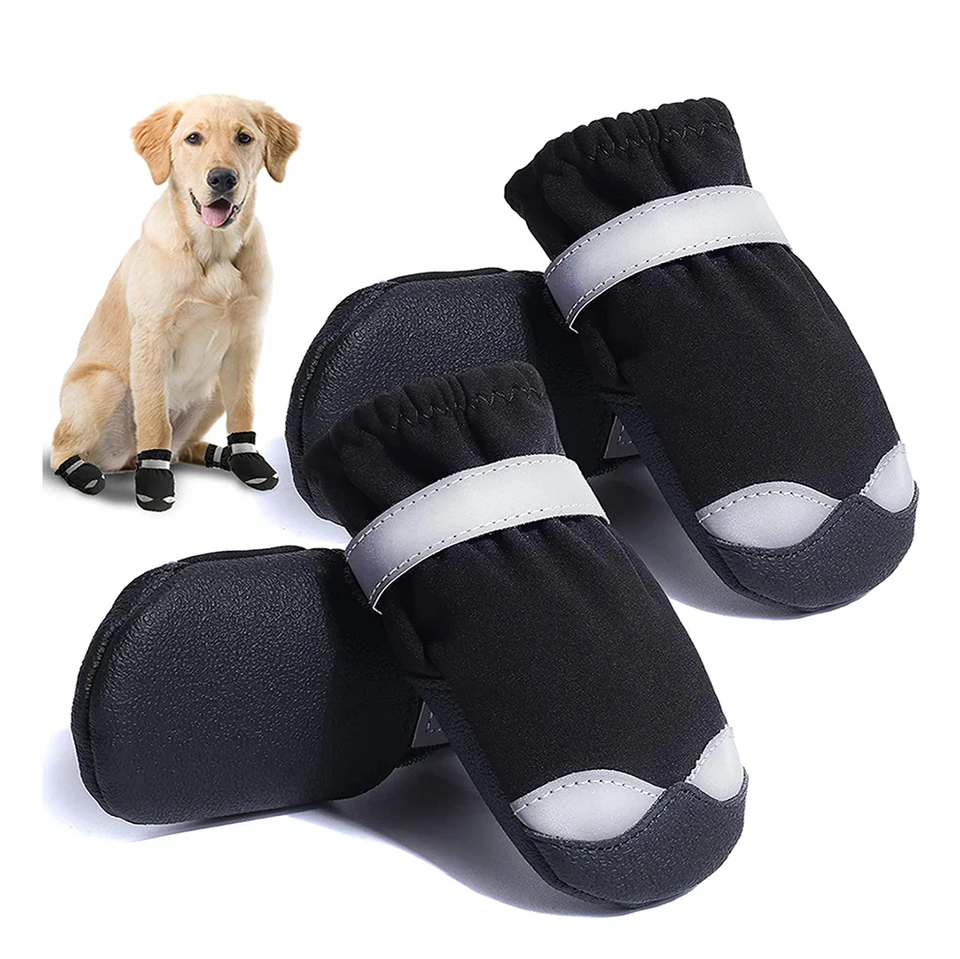 Pet pre psie topánky pre športové hory Nositeľné pre domáce zvieratá PVC podrážky nepremokavé reflexné psie topánky ideálne pre malého stredného veľkého psa