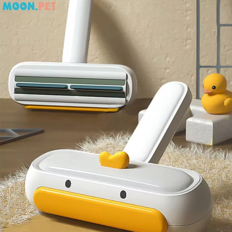 Pet Remover Brush Cute Cute Yellow Duck Tvar pohovka, ktorá odstraňuje vlasy z prikrývok na koberce pre nástroje na čistenie psov a mačiek