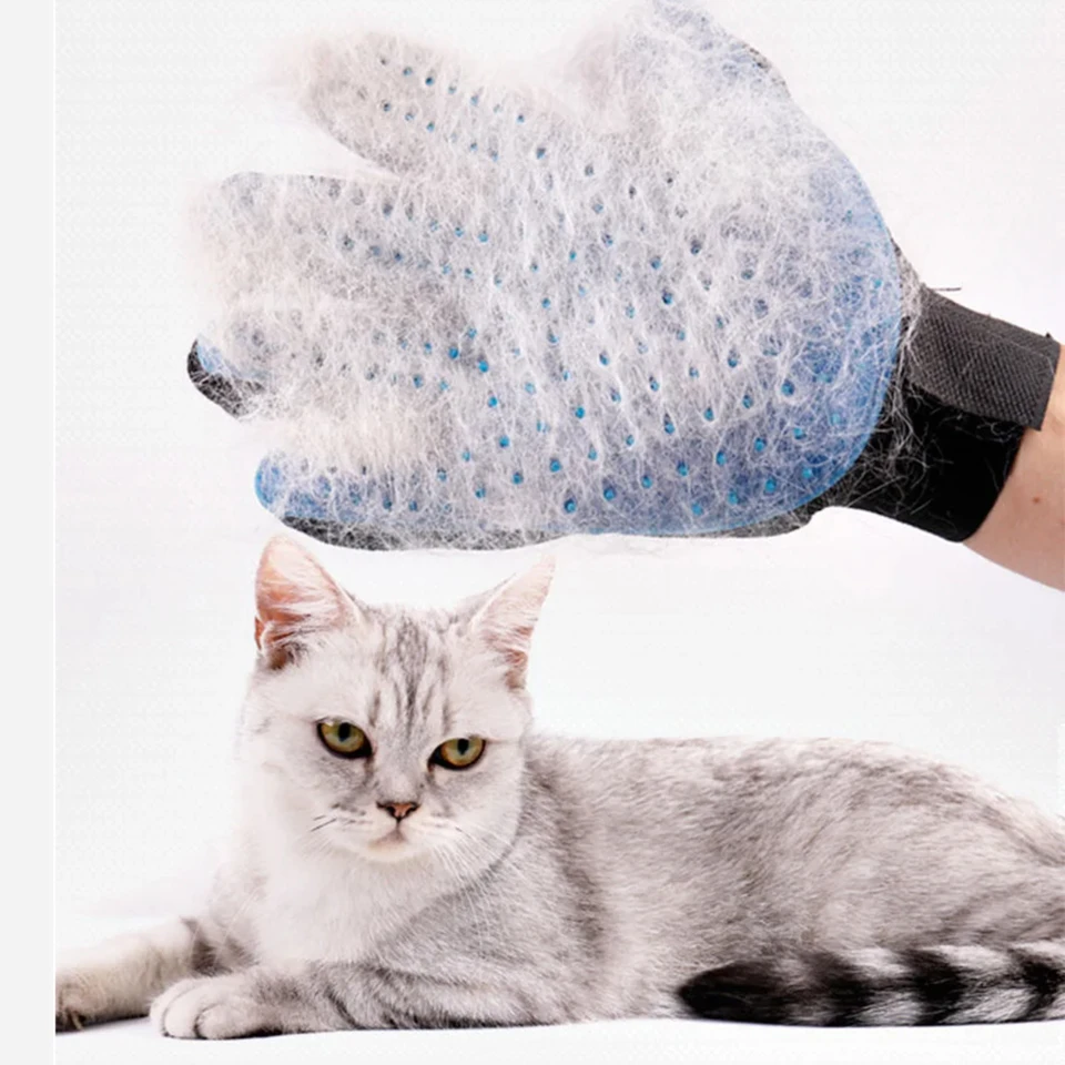 Pet rukavice mačka starostlivosť o rukavice mačacie vlasy Deshedding kefy rukavice hrebeň rukavice maznáčik ps