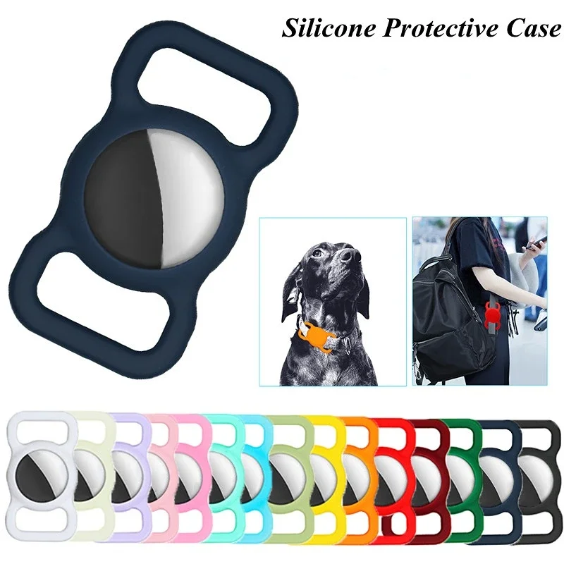 Pet Silikone Ochranné puzdro Pes Dog Cat Collar Loop pre Apple Airtags Cover For Air Tags Locator Tracker Anti-Lost Zariadenie Nové
