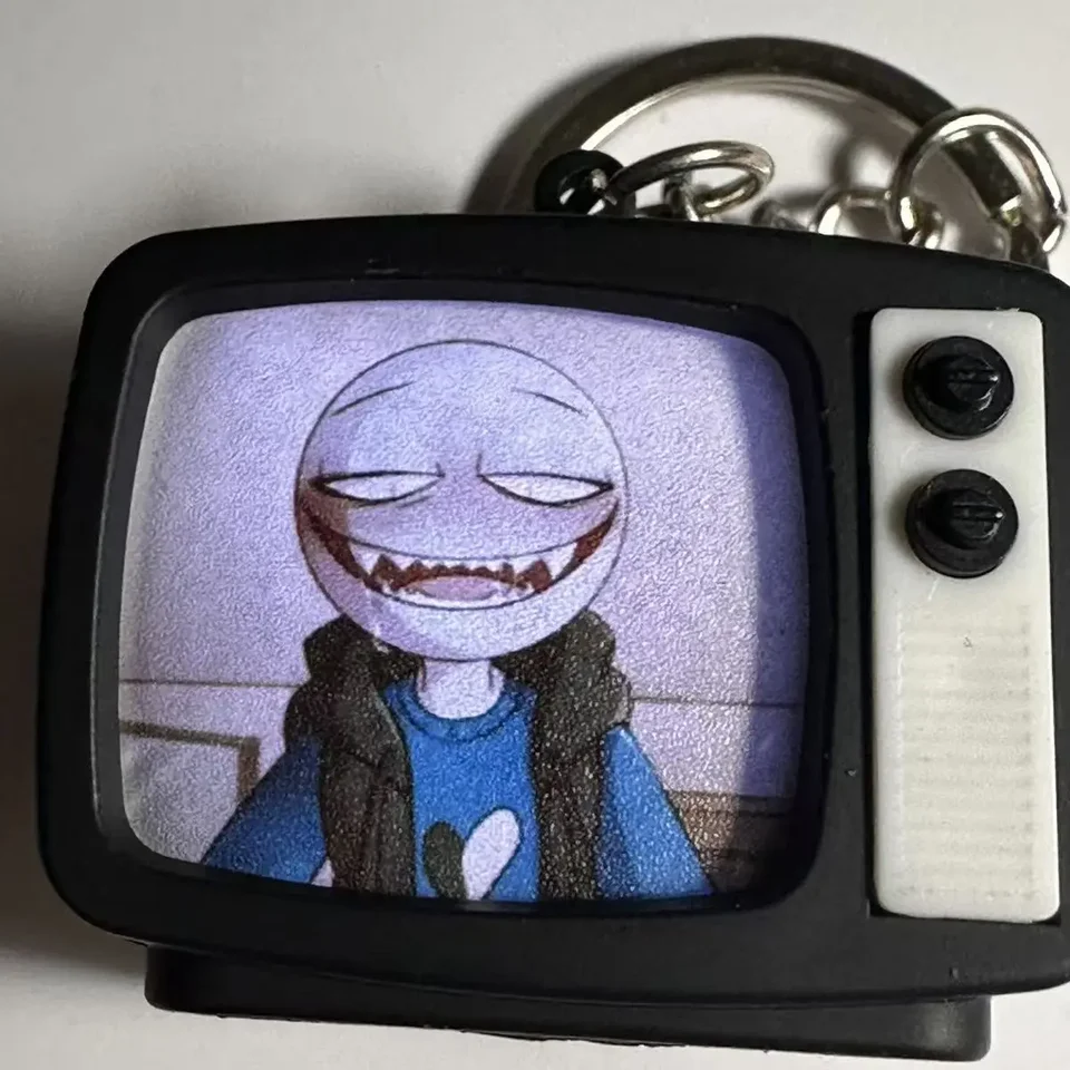 Peter Your Friend Mini TV Keychain Show Keychain prívesok Real Simulation Toy TV TV batožina šperky