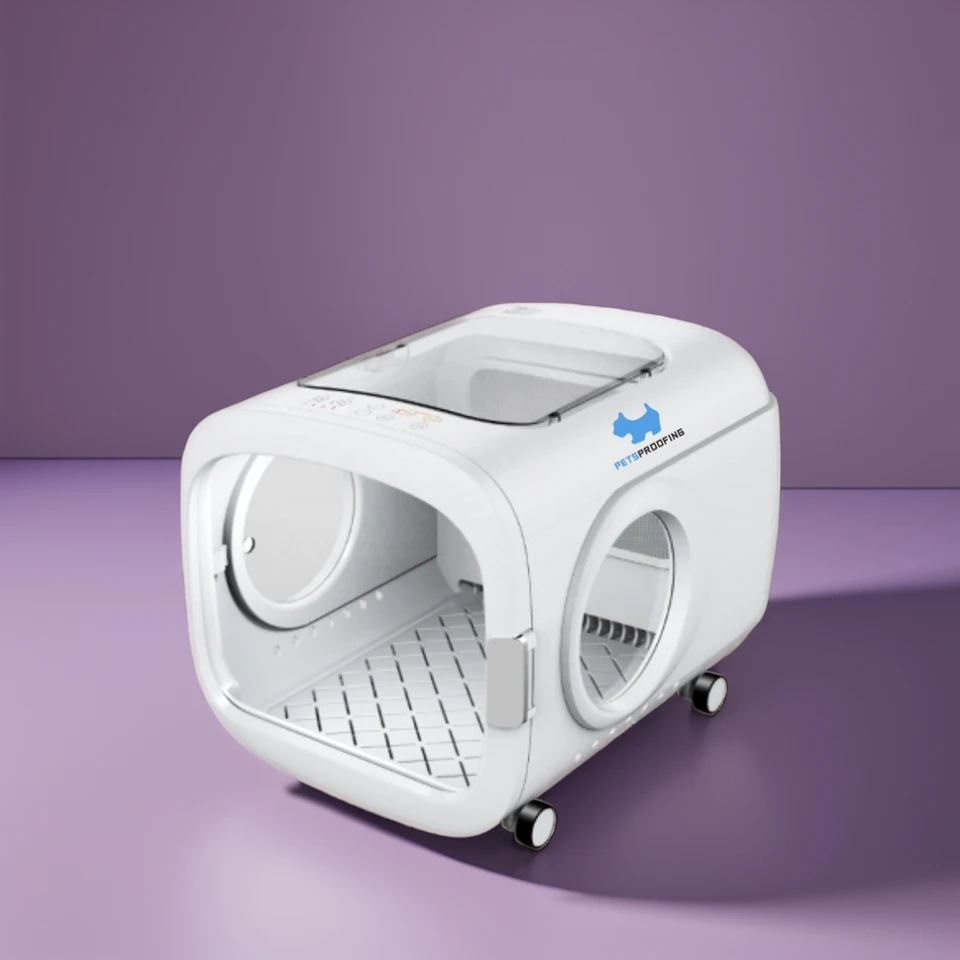 Petsoursoubling 360 stupňov viditeľné automatické profesionálne profesionálne vysoko rýchlosť mačacie vlasy pre psie psie fúkanie sušiča blaster pre psov