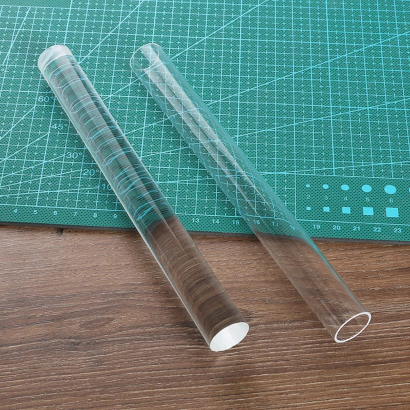 Pevné priehľadné hrnčiarske hlinené valček Acryl Clay Clay Sculpey Polymer Clay Rolling DIY Tools príslušenstvo