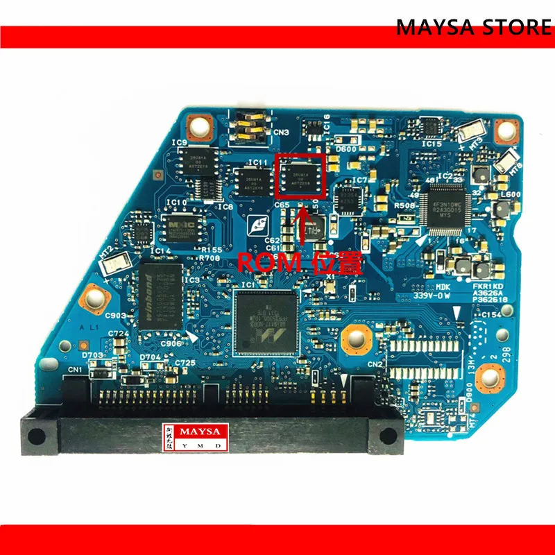 Pevný disk PCB radič G3626A pre Toshiba 3.5 SATA HDD Data Recovery Oprava pevného disku MD04ACA400 HDWQ140 4TB HDWQ140