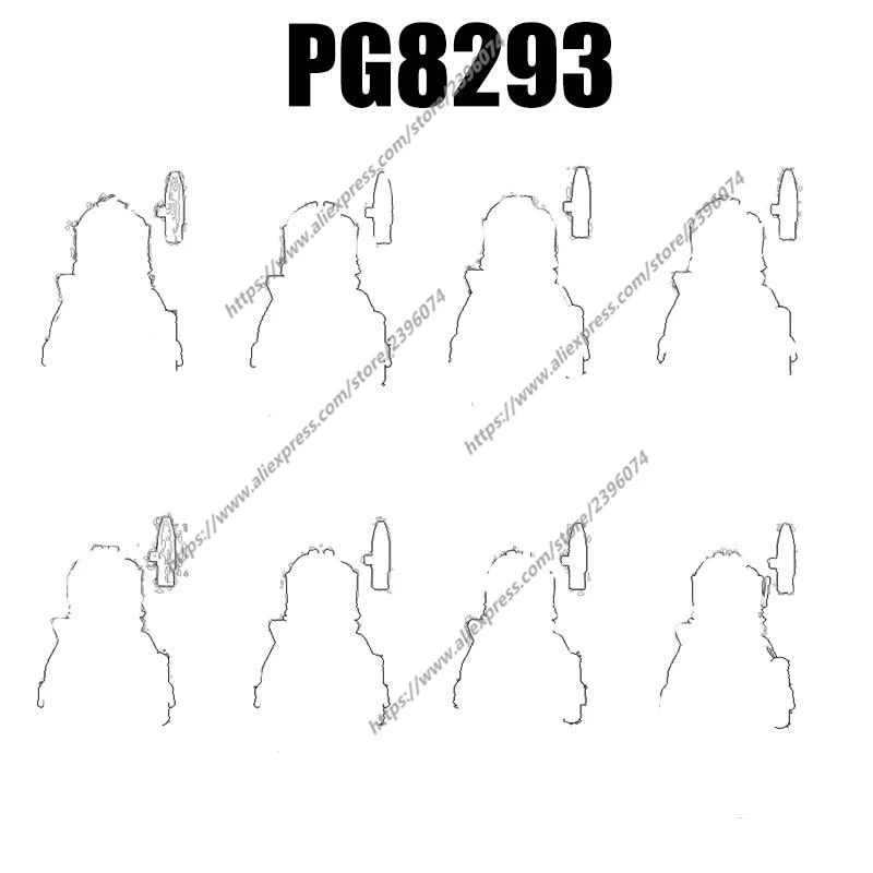 PG8293 Akčné figúrky Filmové doplnky stavebné bloky tehly hračky PG1449 PG1450 PG1451 PG1452 PG1453 PG1454 PG1455 PG1456
