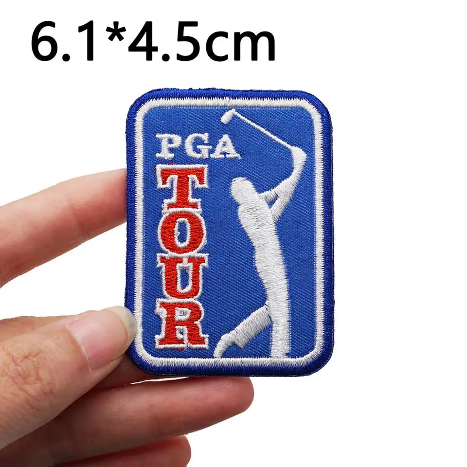 PGA vyšívané záplaty Aplikácia Šijací štítok Punk Biker Band Band Rock Clothes Badges s háčikom späť