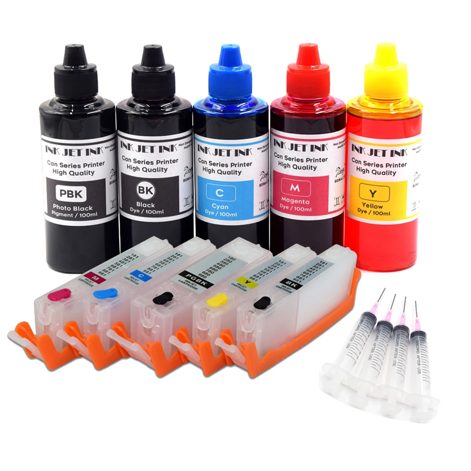 PGI-250 450 550 650 750 850 Regilble Atratest Cabtridge s automatickým resetom Chip IP7250 MG5450 MX925 MG5440 MG6340 IP7240 8750 TLAČNÉ