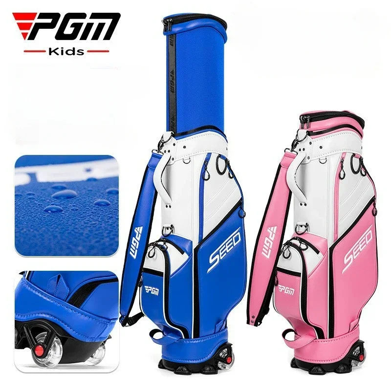 PGM veľké kapacitné golfové tašky Vodotesné prenosné golfové kluby tašky Detské zatiahnuteľné guľové vrecko s kolesami QB162