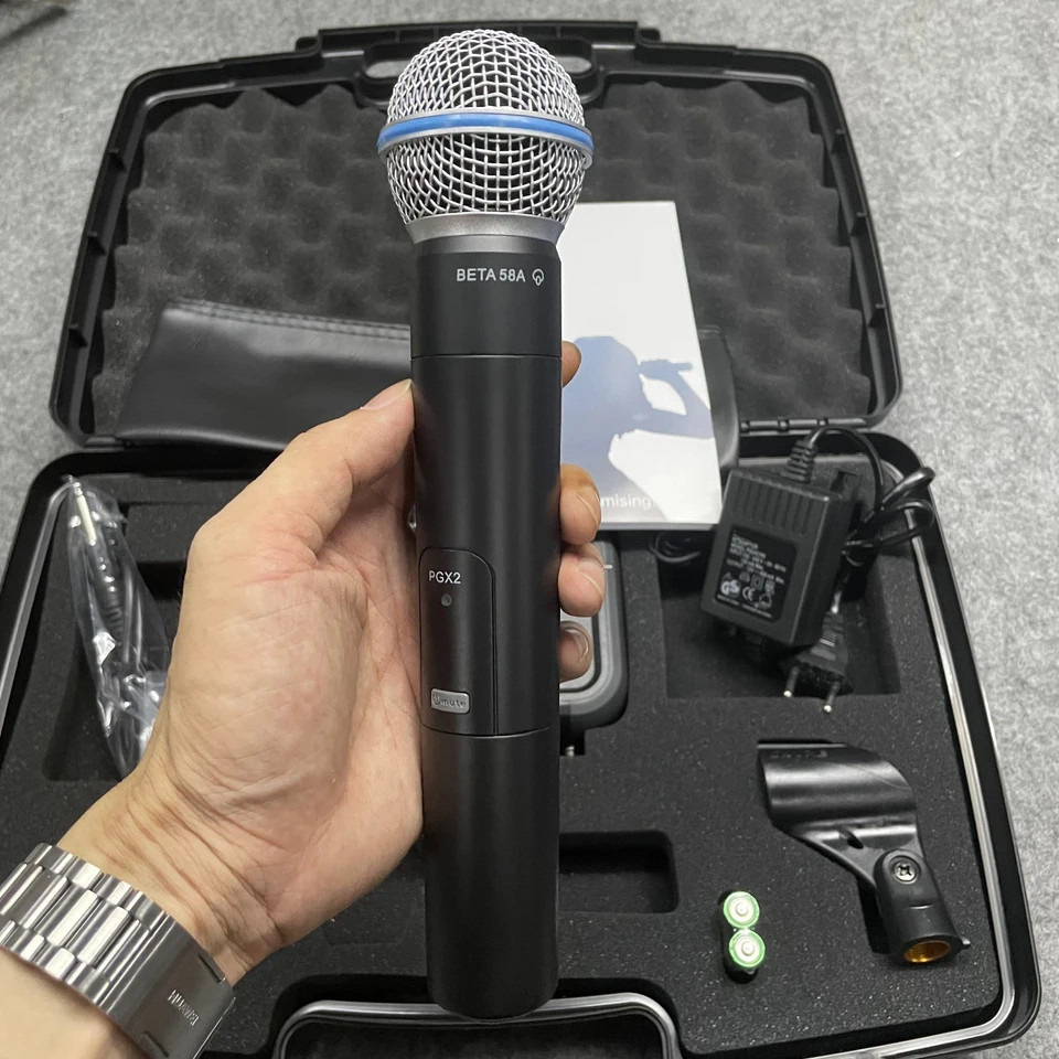 PGX4 beta58a lacná cena UHF Dual Channel Headset Dlhý dole