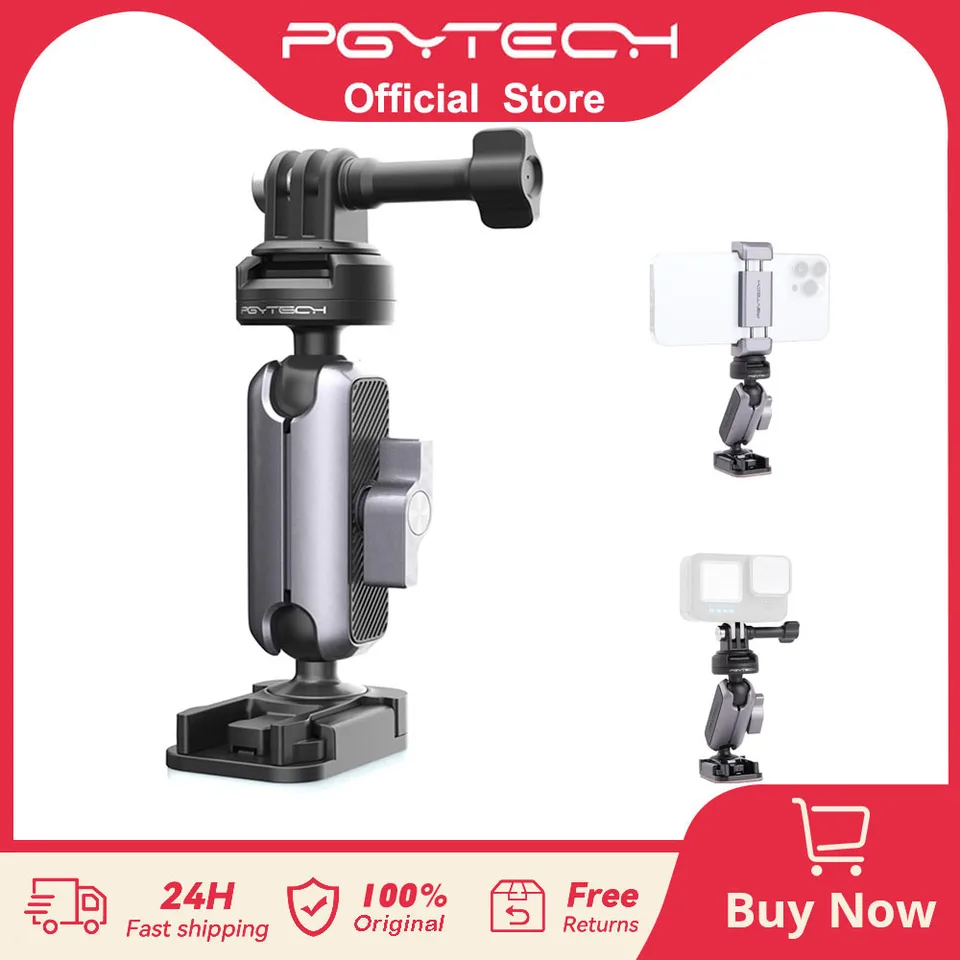 PGyTech Caplock akčná kamera Motor Bike prilba lepidlo na držiak brady pre dji vrecko 3 osmo akcie 4/3 gopro12/11/10/9