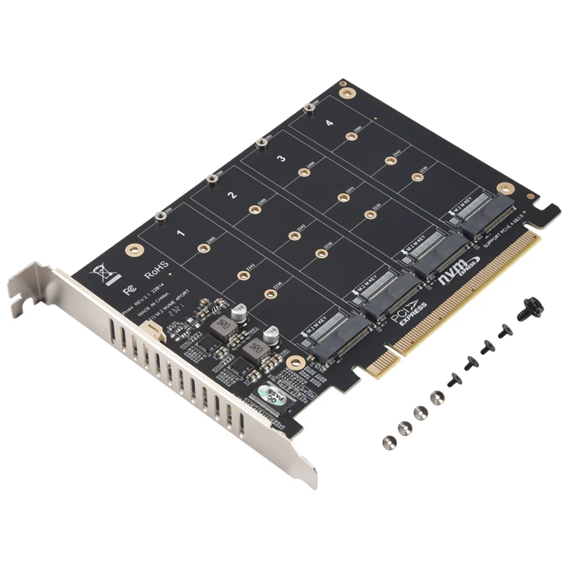 PH44 NVME 4-disk Array Card PCIe Signal Signal Array Array Card