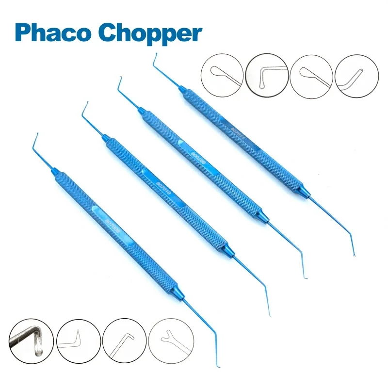 Phaco Chopper Maniutor Sinskey Spatula Hook Oftalmic prístroj Dvojité viečko Chirurgické nástroje