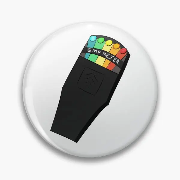 Phasmofóbia EMF Čítať mäkké gombíky klobúk Kreačný golier darček Ženy odznak brošň