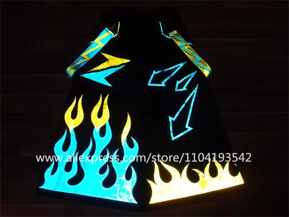Phattpant Phat Pants Rave Gear Reflex Dance Reflector nohavice Raver Ore Techno Hardstyle Tanz Hose Hose Melbourne Shuffle NO40