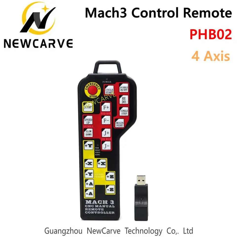 PHB02 CNC Mach3 4 Axis Manual DISMOLE CONTION USB PRESPENDANT DSP JOG ENDODER pre Mach3