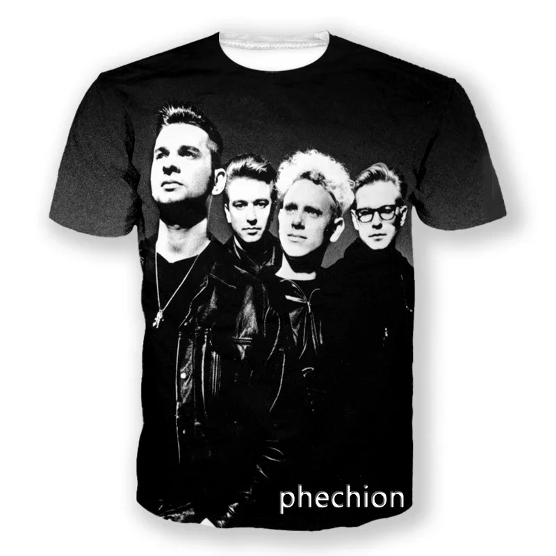 PHECHION Deep Mode 3D tlačené pánske tričká Hip Hop Dámske tričká Najlepší dodávateľ Unisex Fashion Sportswear